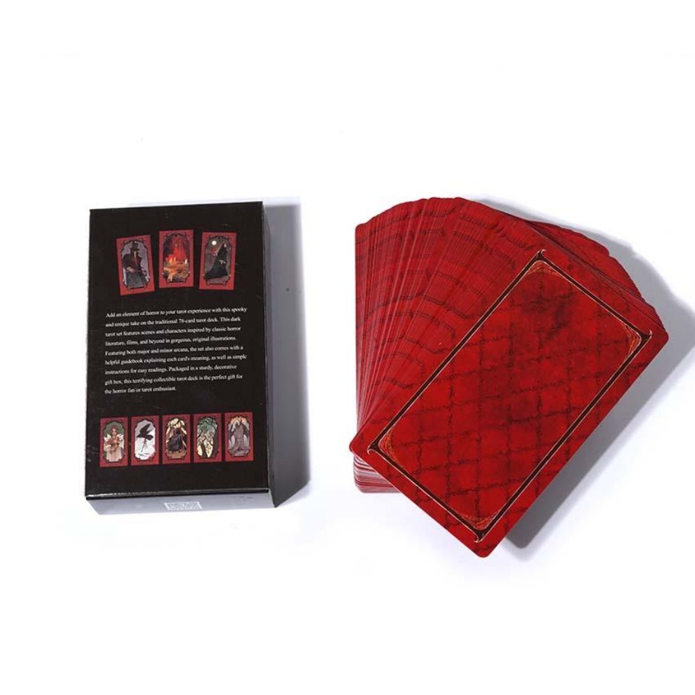 10.3*6cm Horror Tarot Deck Car - đánh giá và giá Tarot Deck With Guidebook