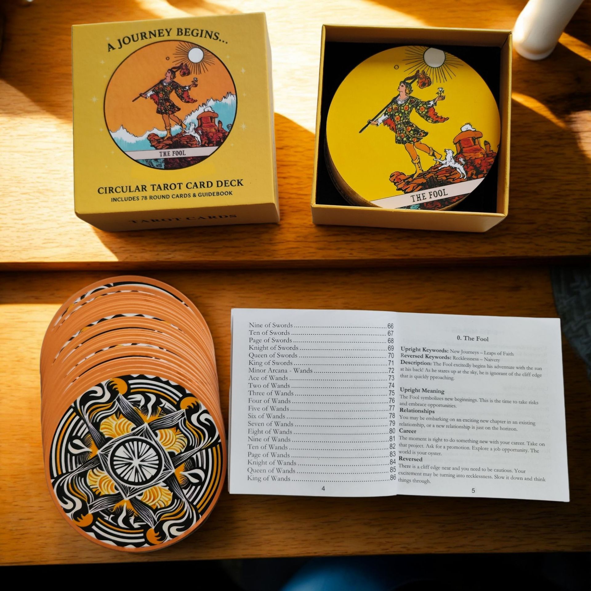 Circular Tarot Cards Deck Incl - đánh giá và giá Tarot Deck With Guidebook